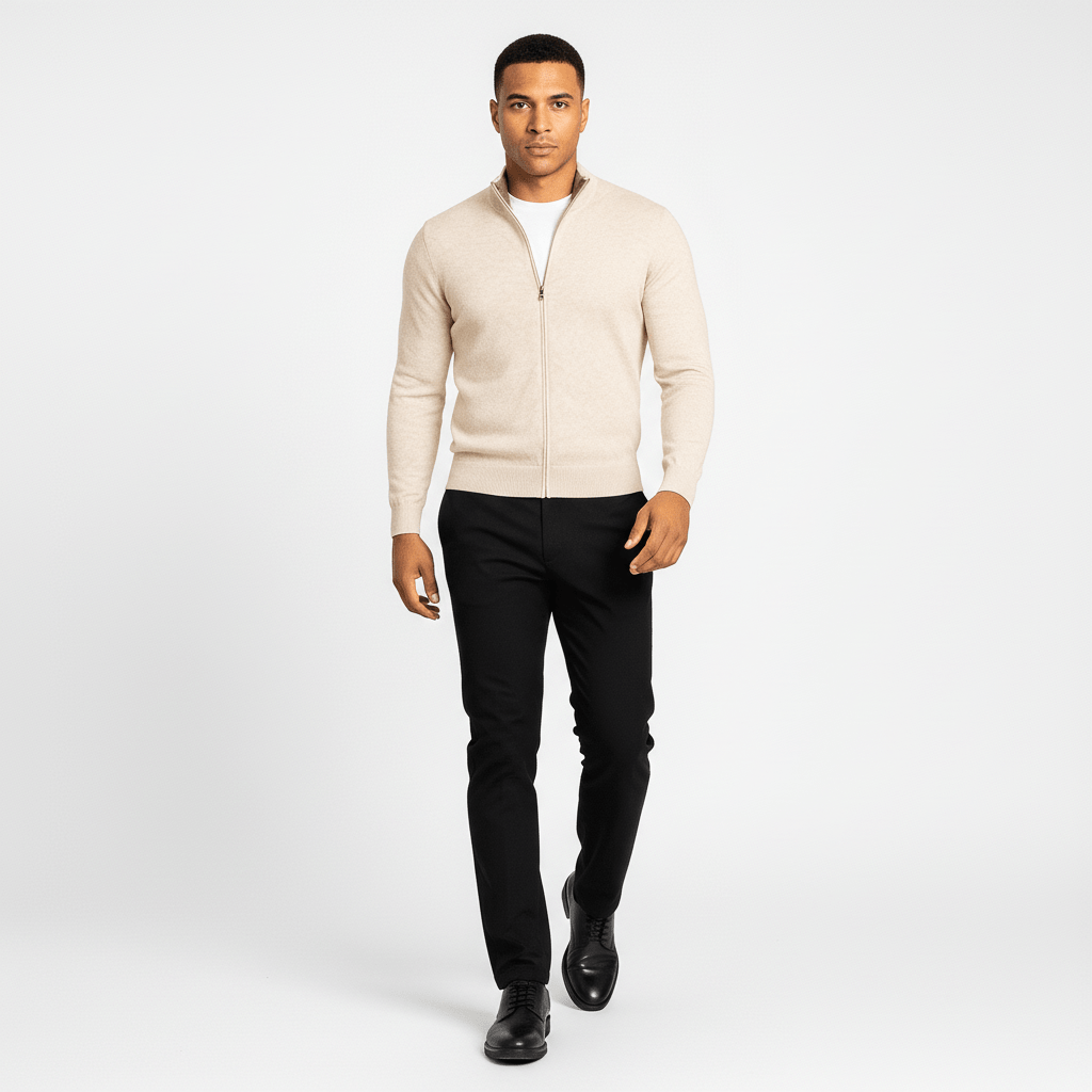 Kellan Men's Knit Zip-Up Sweater
