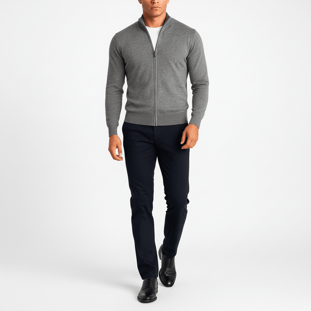 Kellan Men's Knit Zip-Up Sweater