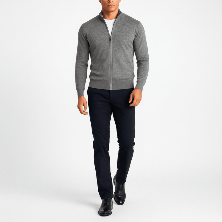 Kellan Men's Knit Zip-Up Sweater