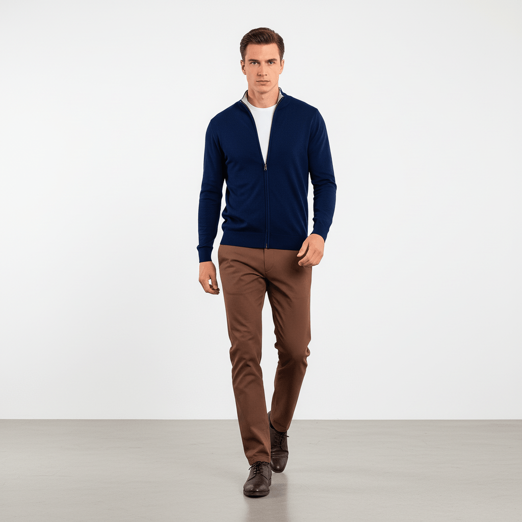 Kellan Men's Knit Zip-Up Sweater