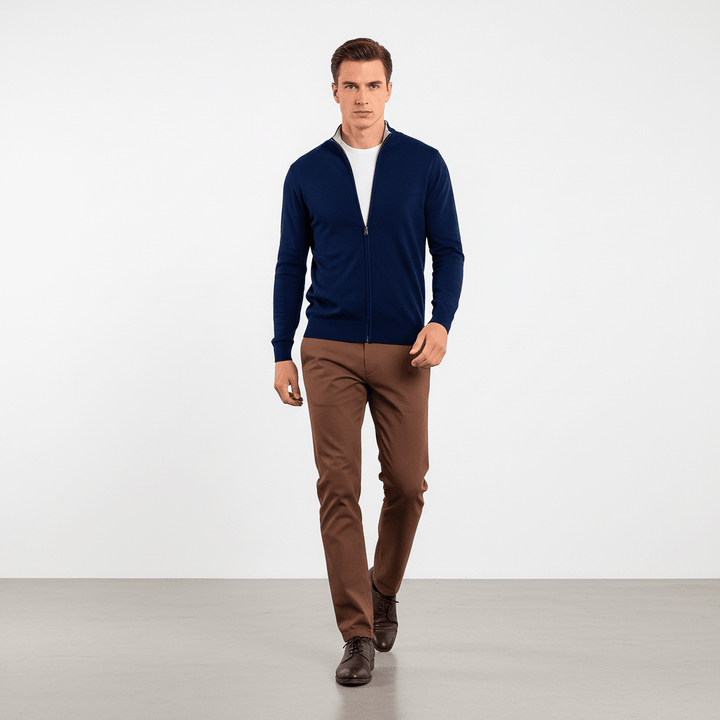 Kellan Men's Knit Zip-Up Sweater