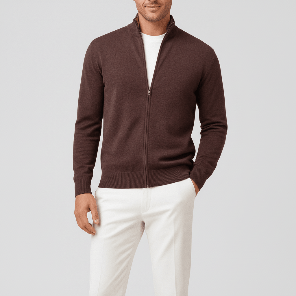 Kellan Men's Knit Zip-Up Sweater