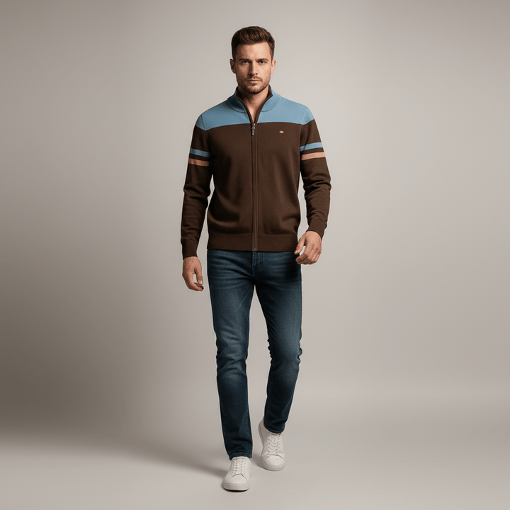Marek Men’s Zip Up Knit Sweater | Winter
