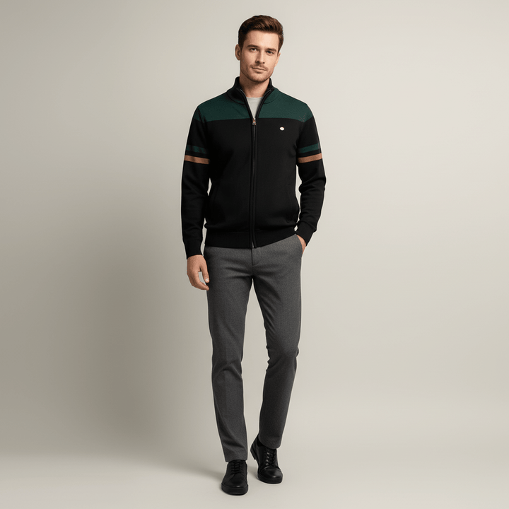 Marek Men’s Zip Up Knit Sweater | Winter