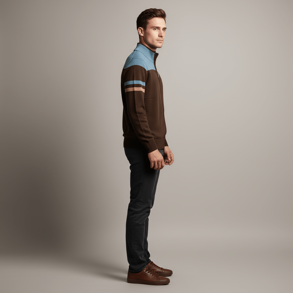 Marek Men’s Zip Up Knit Sweater | Winter