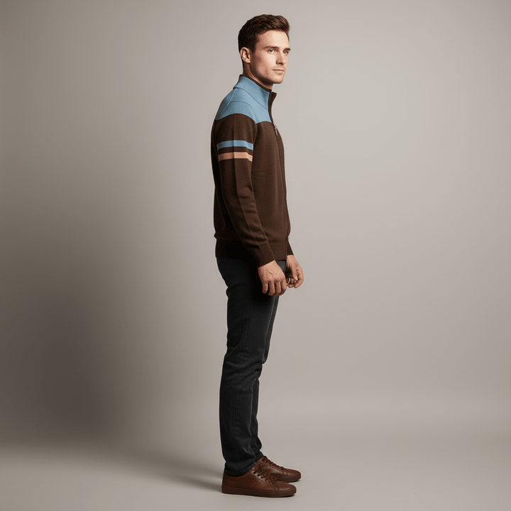 Marek Men’s Zip Up Knit Sweater | Winter