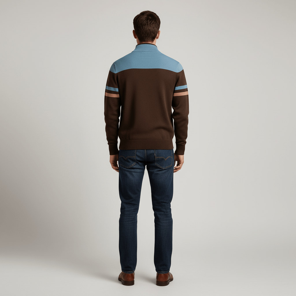 Marek Men’s Zip Up Knit Sweater | Winter