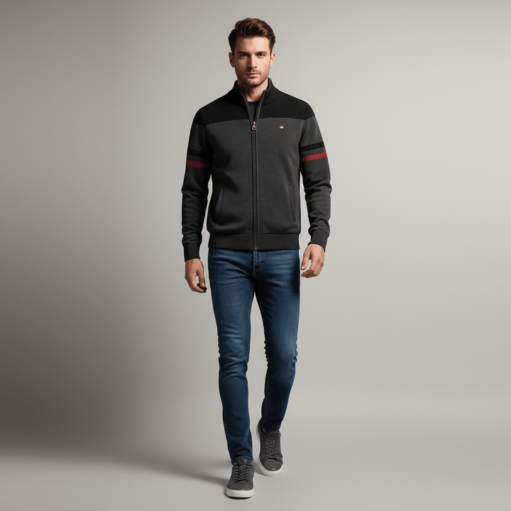 Marek Men’s Zip Up Knit Sweater | Winter
