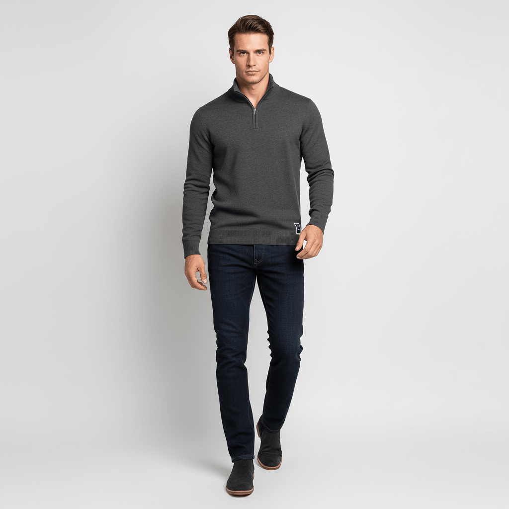 Marven Men’s Classic Quarter Zip Sweater | Winter