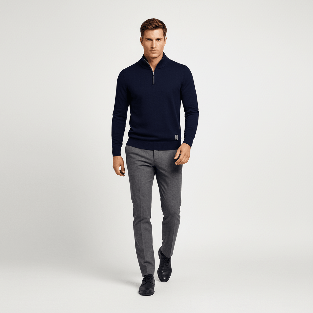 Marven Men’s Classic Quarter Zip Sweater | Winter