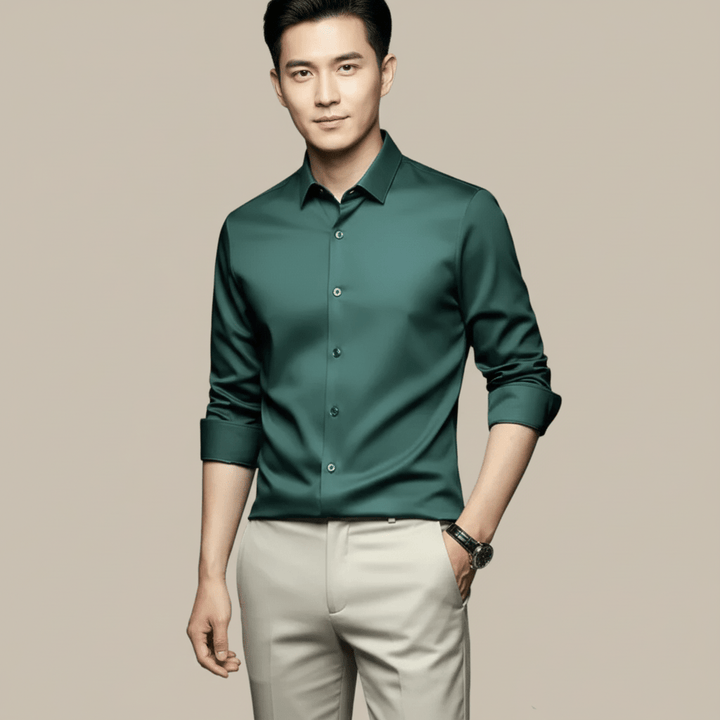 Monarc Men's Slim Fit Button Up Dress Shirt
