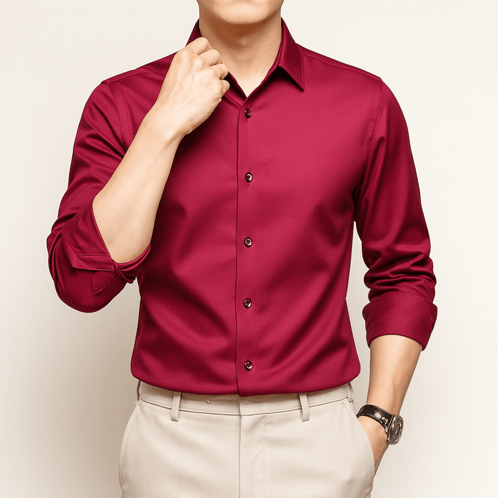 Monarc Men's Slim Fit Button Up Dress Shirt