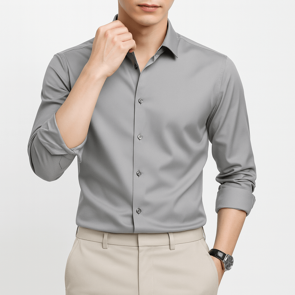 Monarc Men's Slim Fit Button Up Dress Shirt