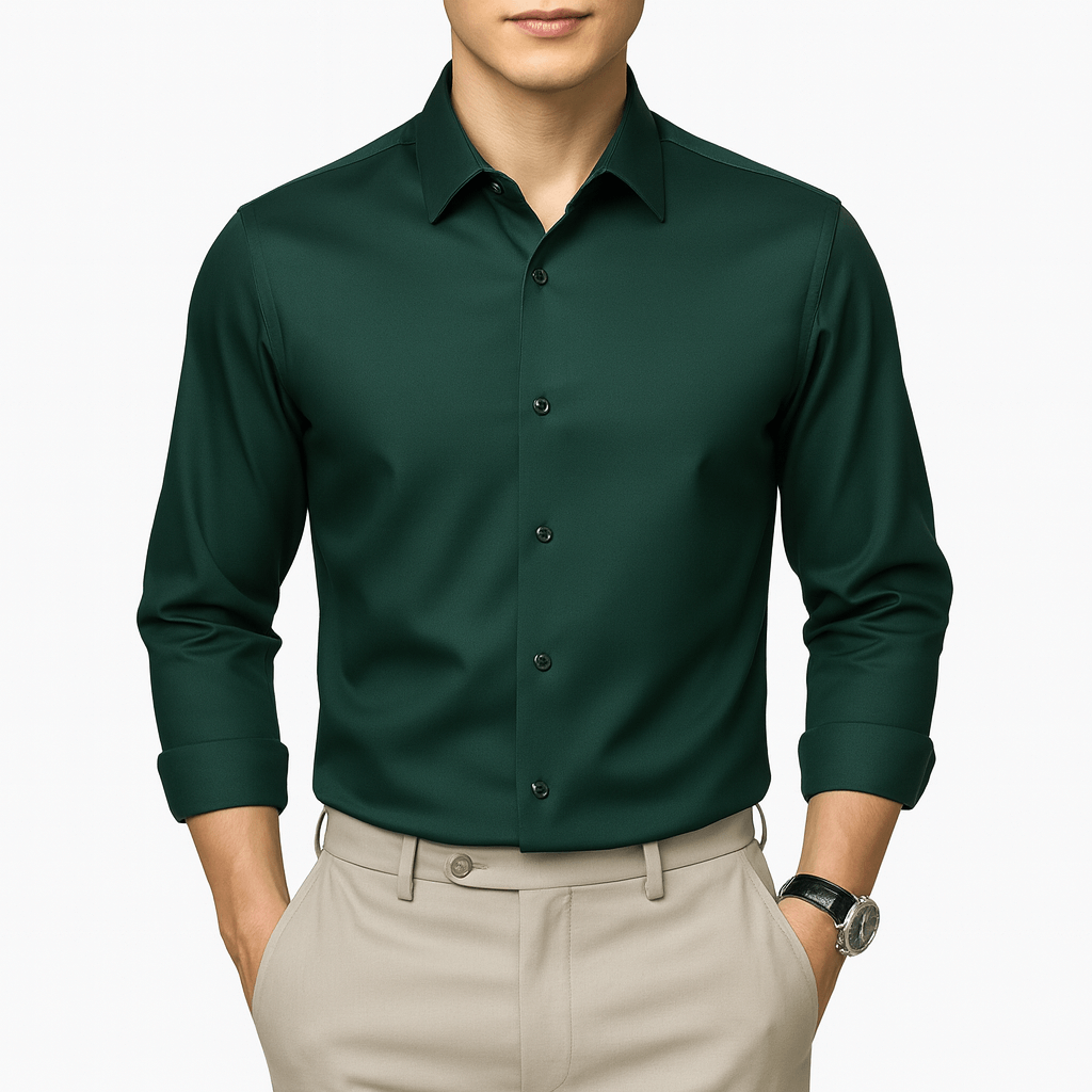 Monarc Men's Slim Fit Button Up Dress Shirt