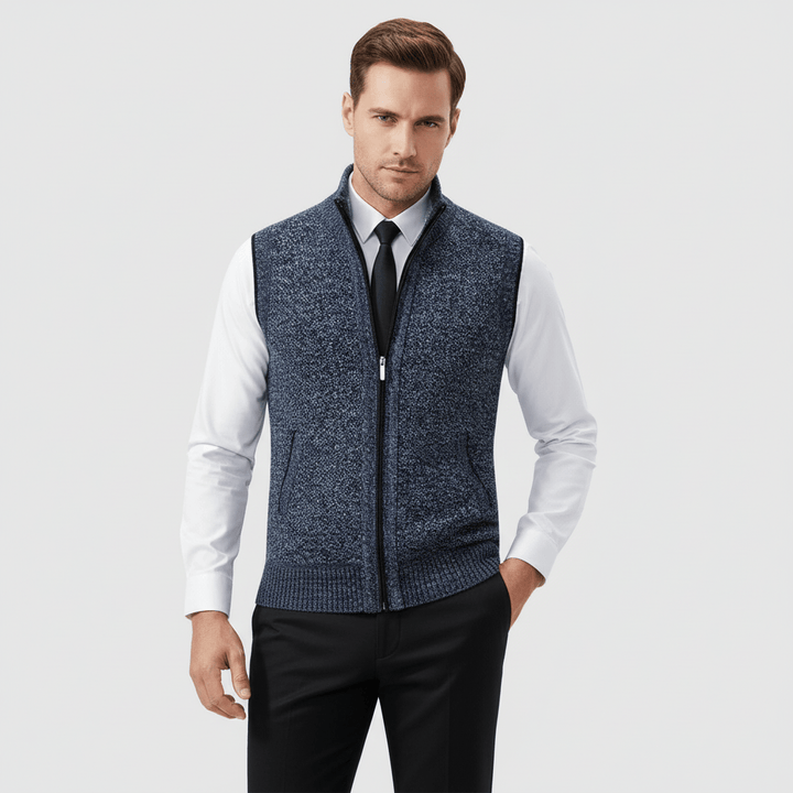 Moncliff Men's Knit Zip-Up Sweater Vest