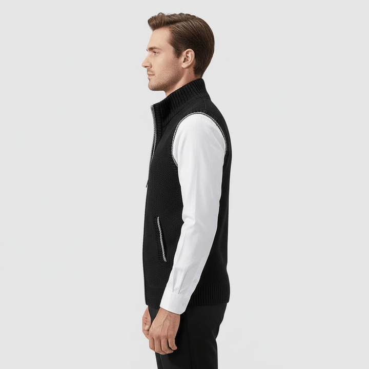 Moncliff Men's Knit Zip-Up Sweater Vest