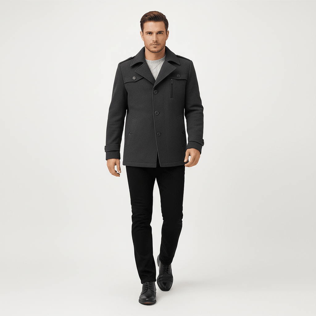 Montclair Men's Mid Length Trench Coat