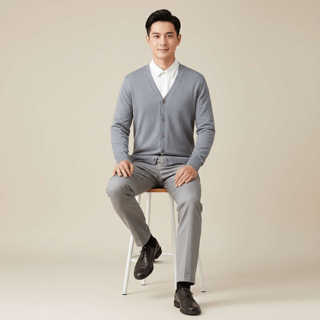 Montwell Soft Cashmere Wool Sweater Cardigan