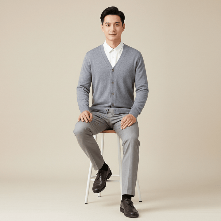 Montwell Soft Cashmere Wool Sweater Cardigan