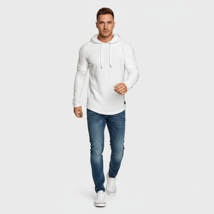 Narik Men's Ribbed Sleeve Hoodie | Winter