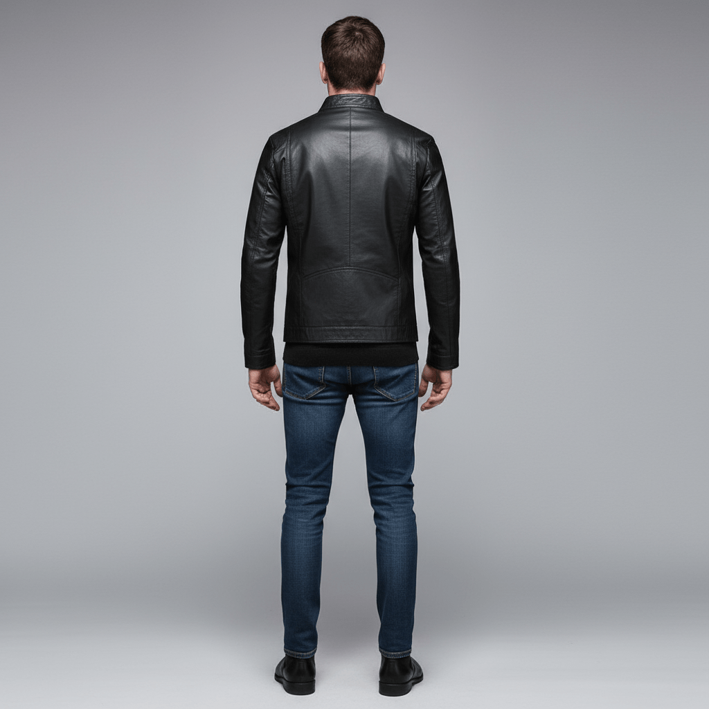 Obsidian Luxe Leather Motorcycle Jacket