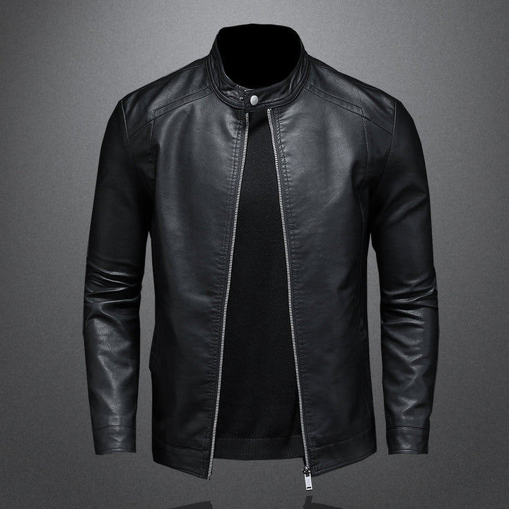 Obsidian Luxe Leather Motorcycle Jacket