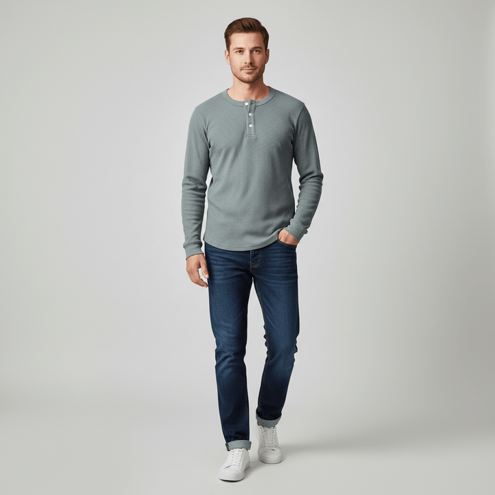 Orrinwear Waffle Knit Henley