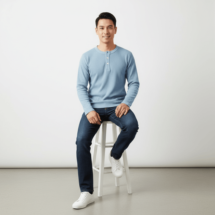 Orrinwear Waffle Knit Henley