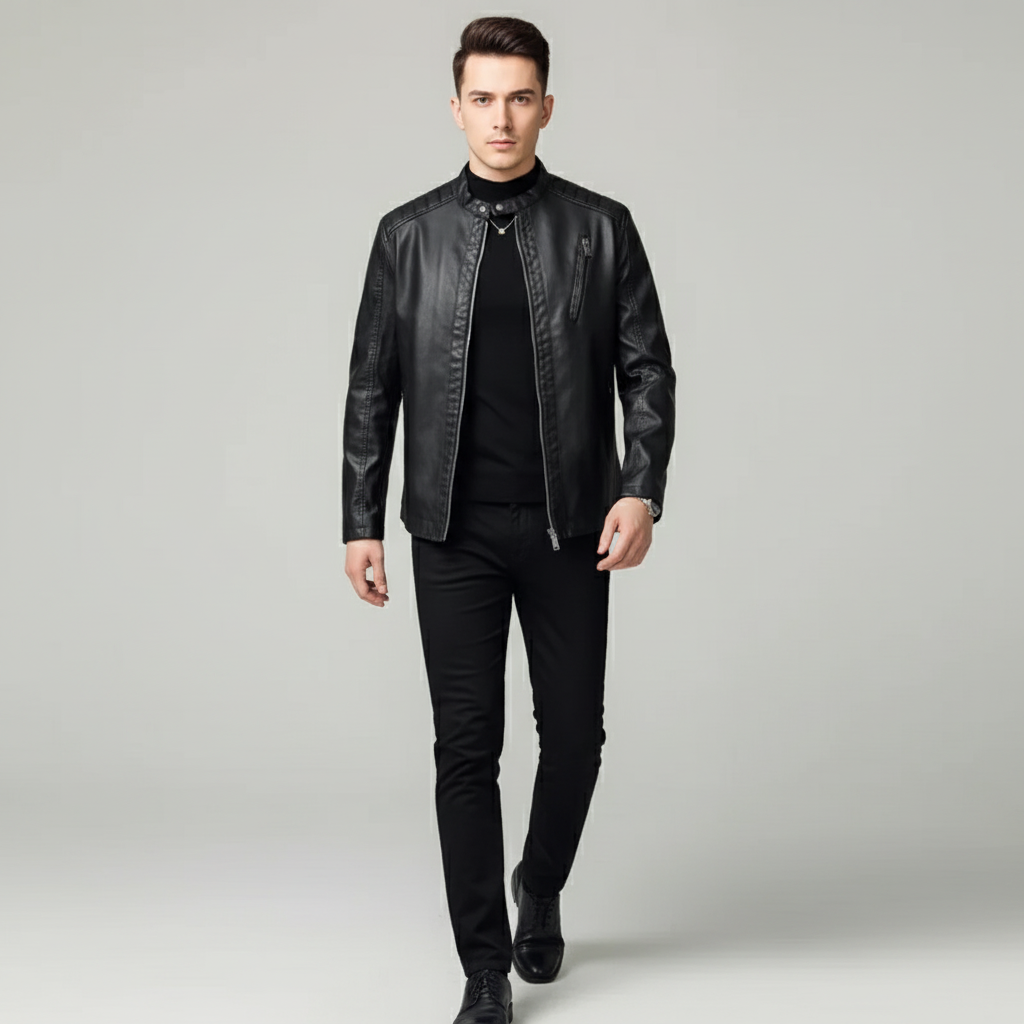 Aurelian Moto Leather Jacket
