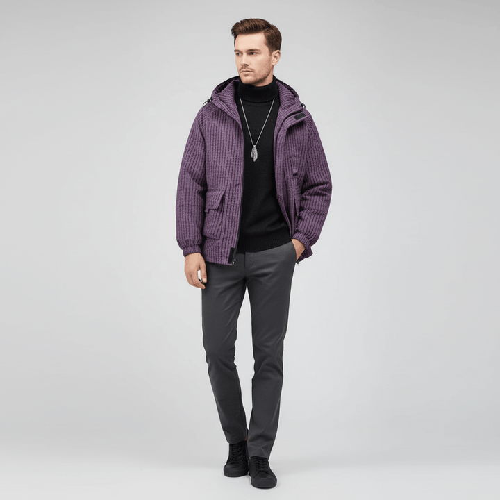 Rovik Men’s Textured Winter Jacket