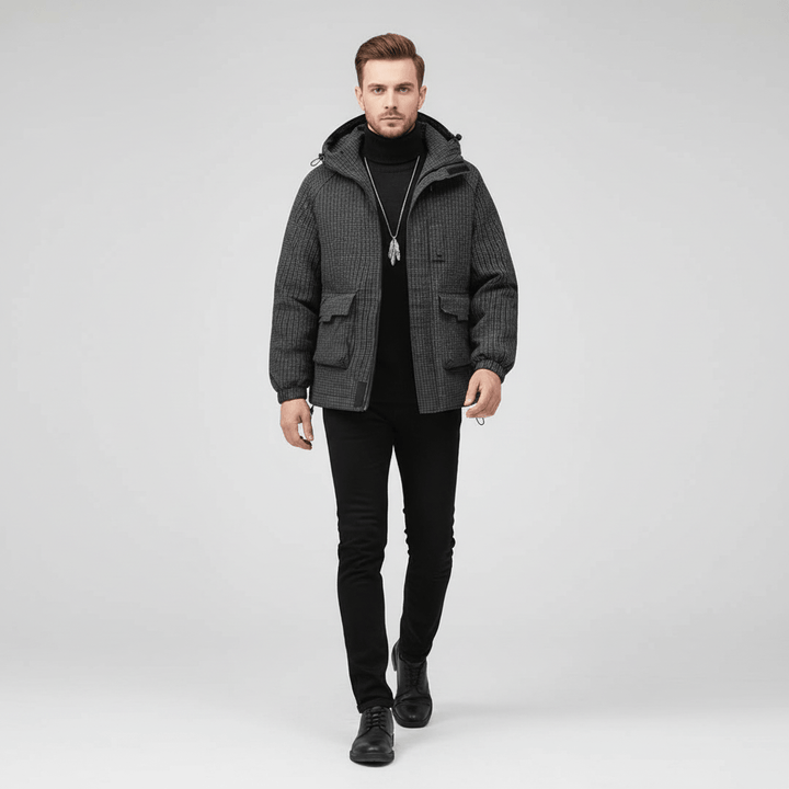 Rovik Men’s Textured Winter Jacket