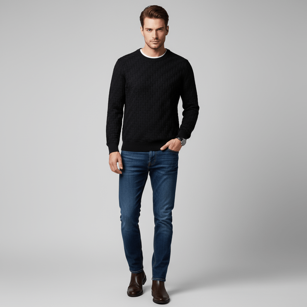 Silvora Textured Knit Sweater