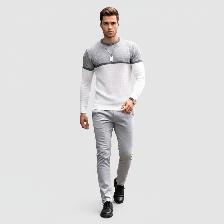 Sorvane Luxe Men's Long Sleeve Sweater