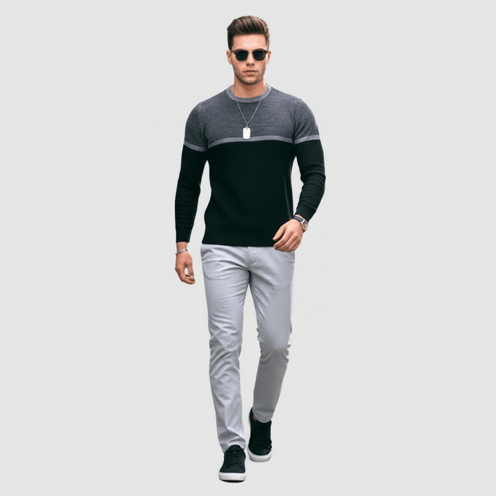 Sorvane Luxe Men's Long Sleeve Sweater