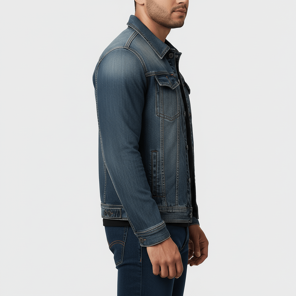 Sorvane Men's Classic Denim Trucker Jacket
