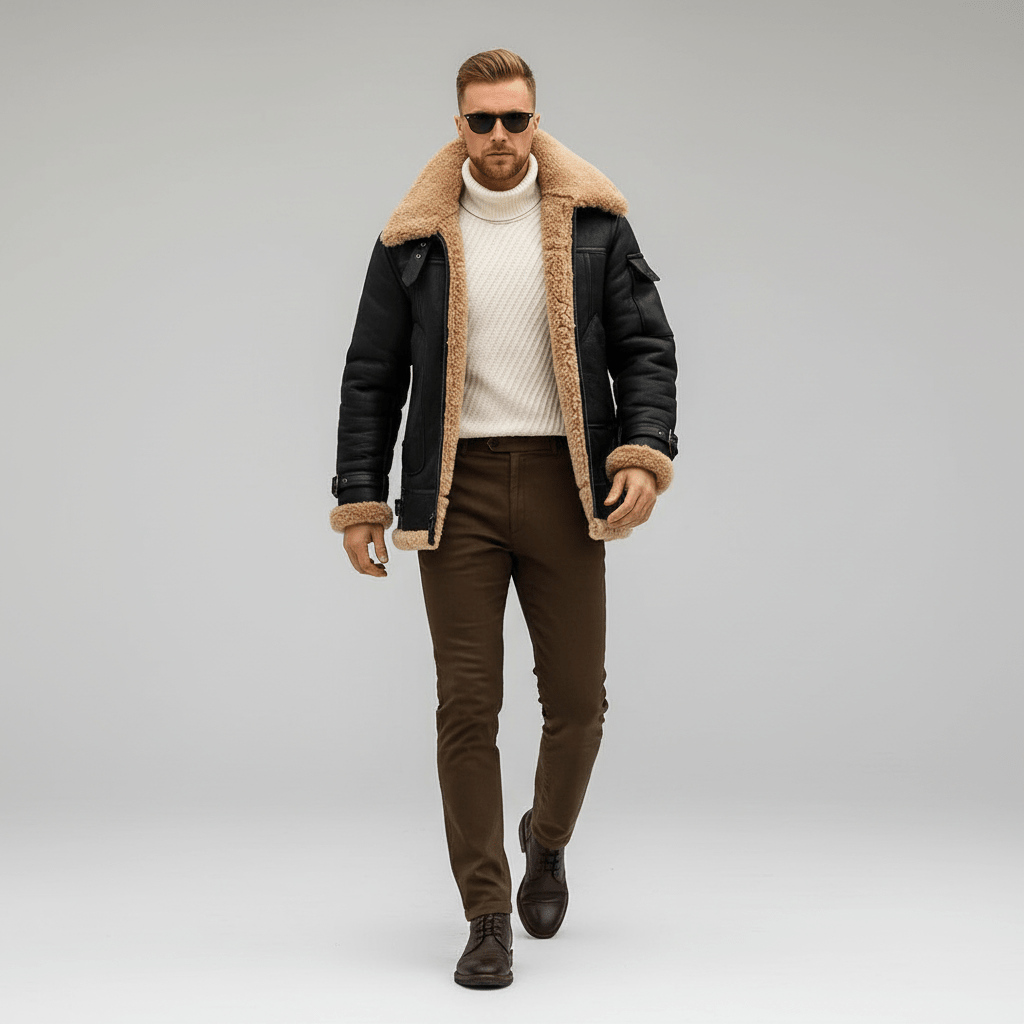 Sorvane Men's Nordic Fur Jacket | Winter