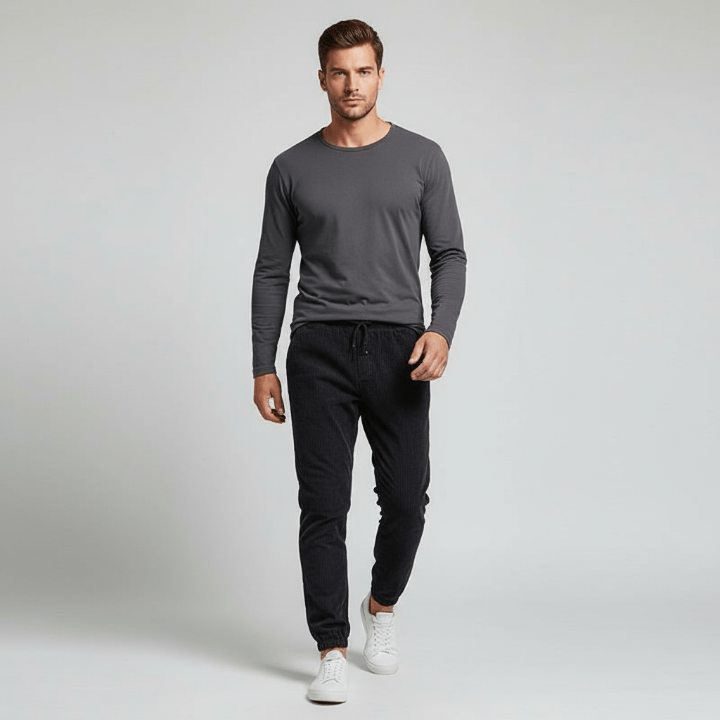 Sorvane Men's Oldtown Corduroy Jogger Sweatpants