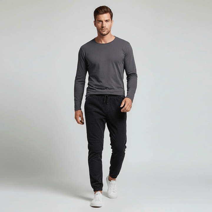 Sorvane Men's Oldtown Corduroy Jogger Sweatpants