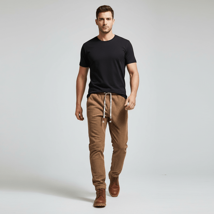 Sorvane Men's Oldtown Corduroy Jogger Sweatpants