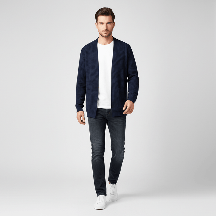 Sorvane Men’s Patterned Knit Cardigan Sweater | Winter