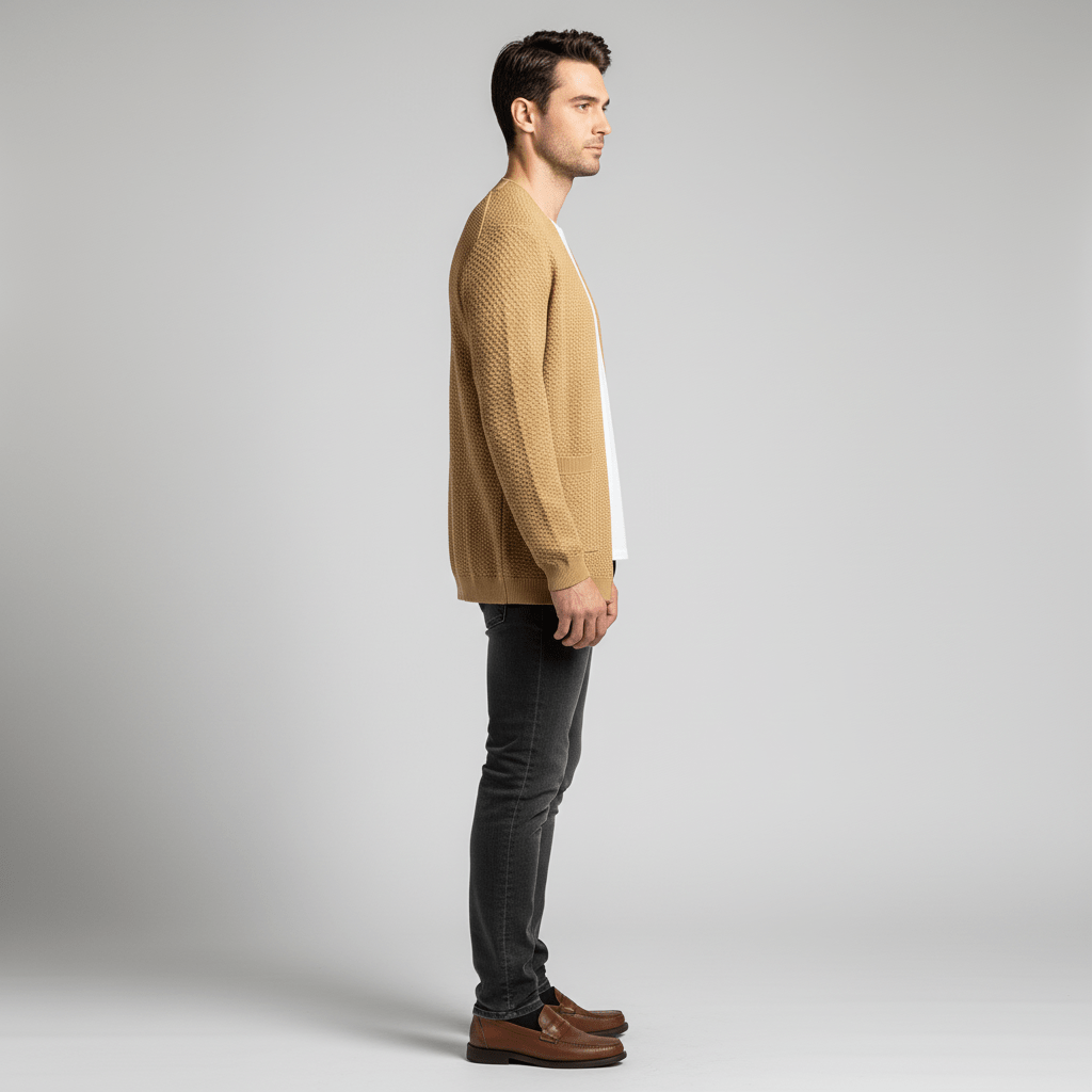 Sorvane Men’s Patterned Knit Cardigan Sweater | Winter