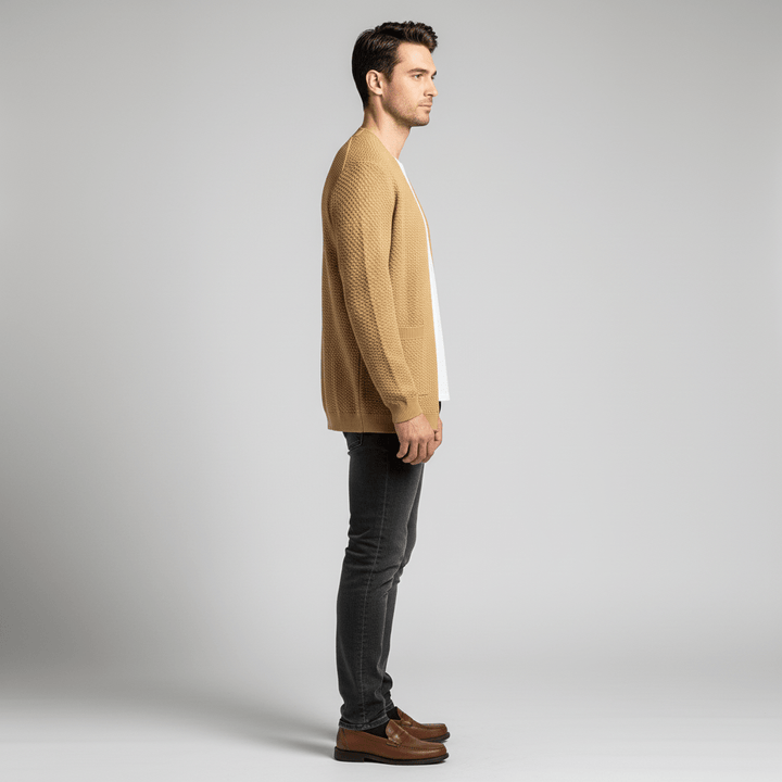 Sorvane Men’s Patterned Knit Cardigan Sweater | Winter