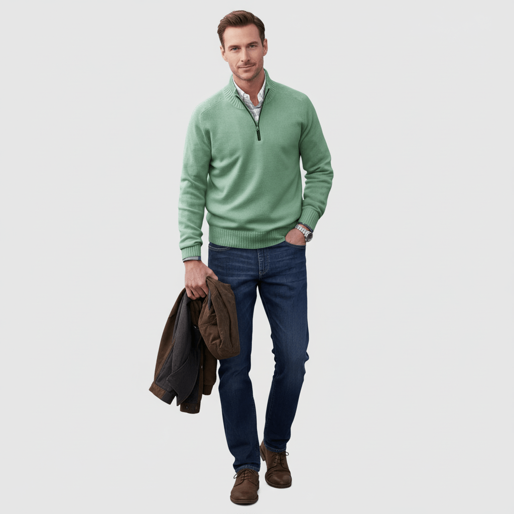 Sorvane Men's Ridgebound Quarter-Zip Sweater | Winter