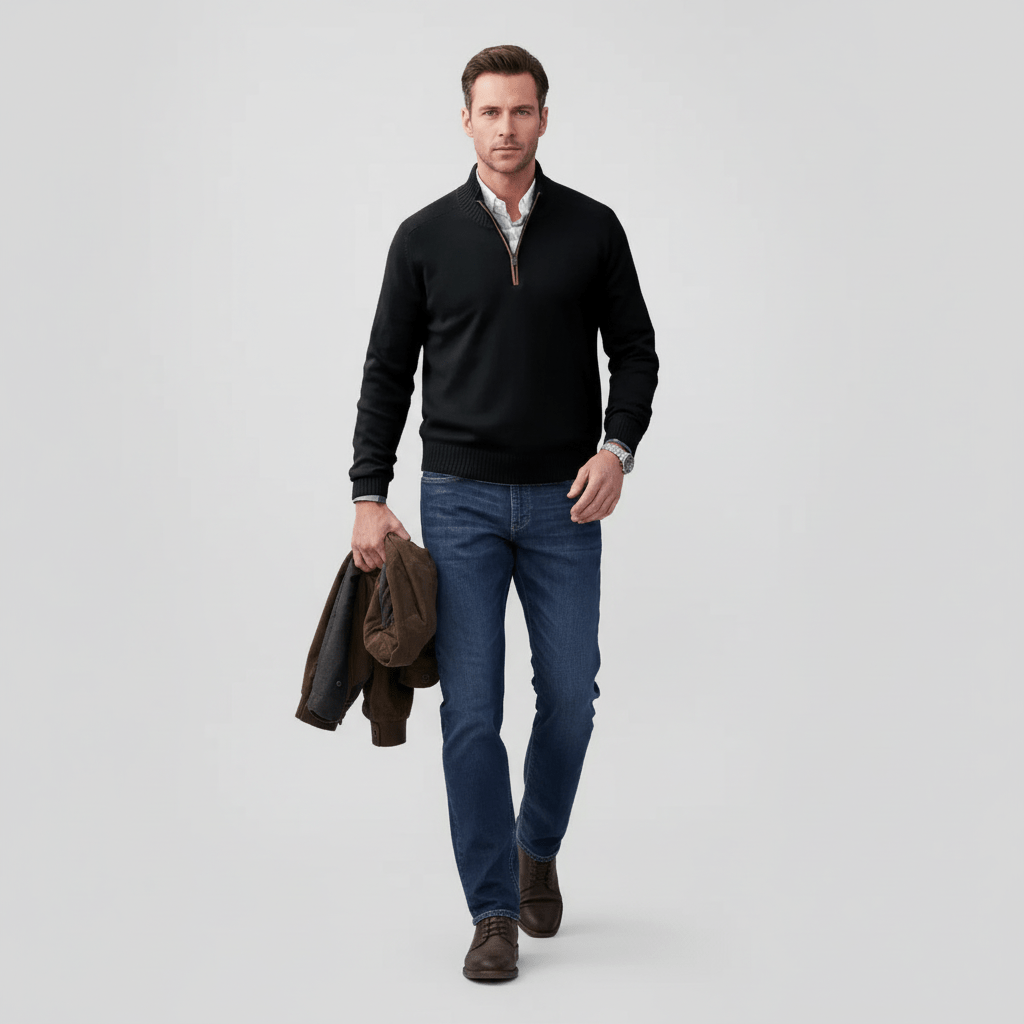 Sorvane Men's Ridgebound Quarter-Zip Sweater | Winter