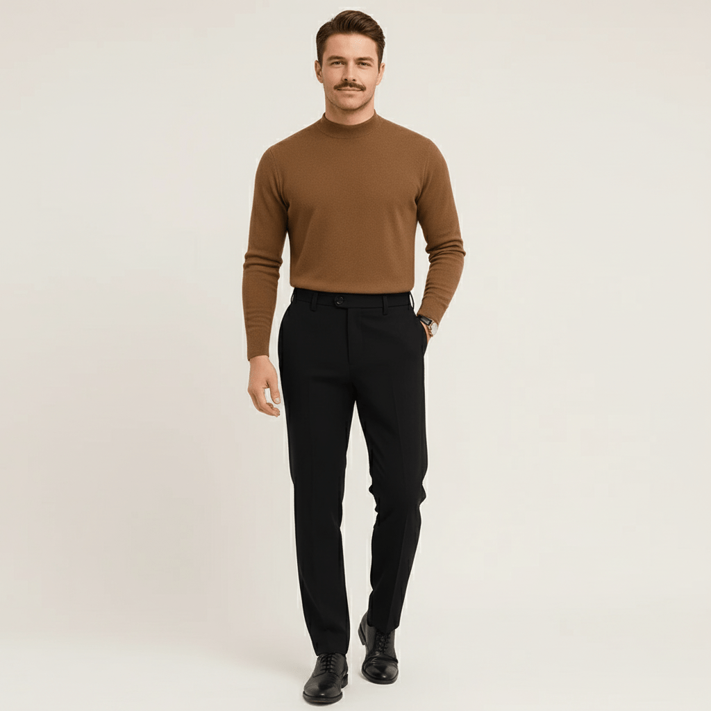 Sorvane Men’s Slim Fit Knit Sweater | Winter