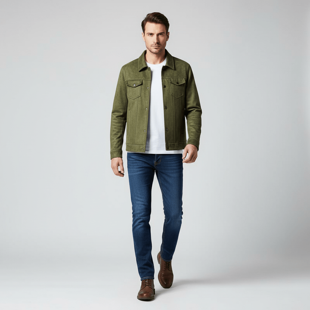 Sorvane Men’s Suede Jacket | Winter