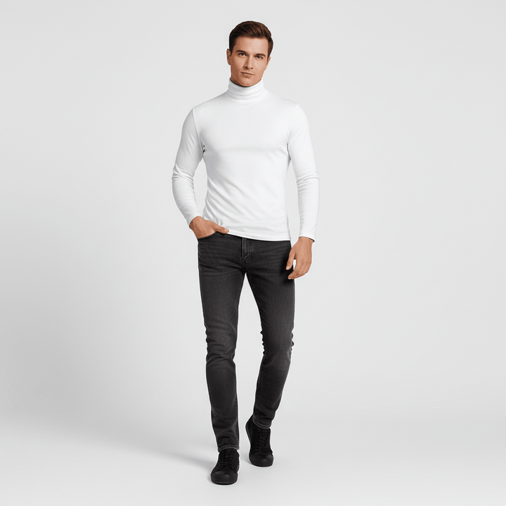 Sorvane Men’s Tailored Turtleneck Sweater | Winter