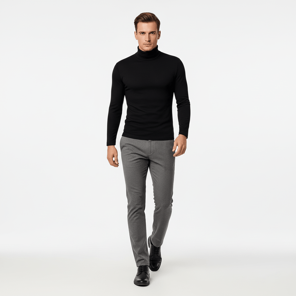 Sorvane Men’s Tailored Turtleneck Sweater | Winter