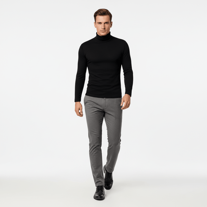 Sorvane Men’s Tailored Turtleneck Sweater | Winter