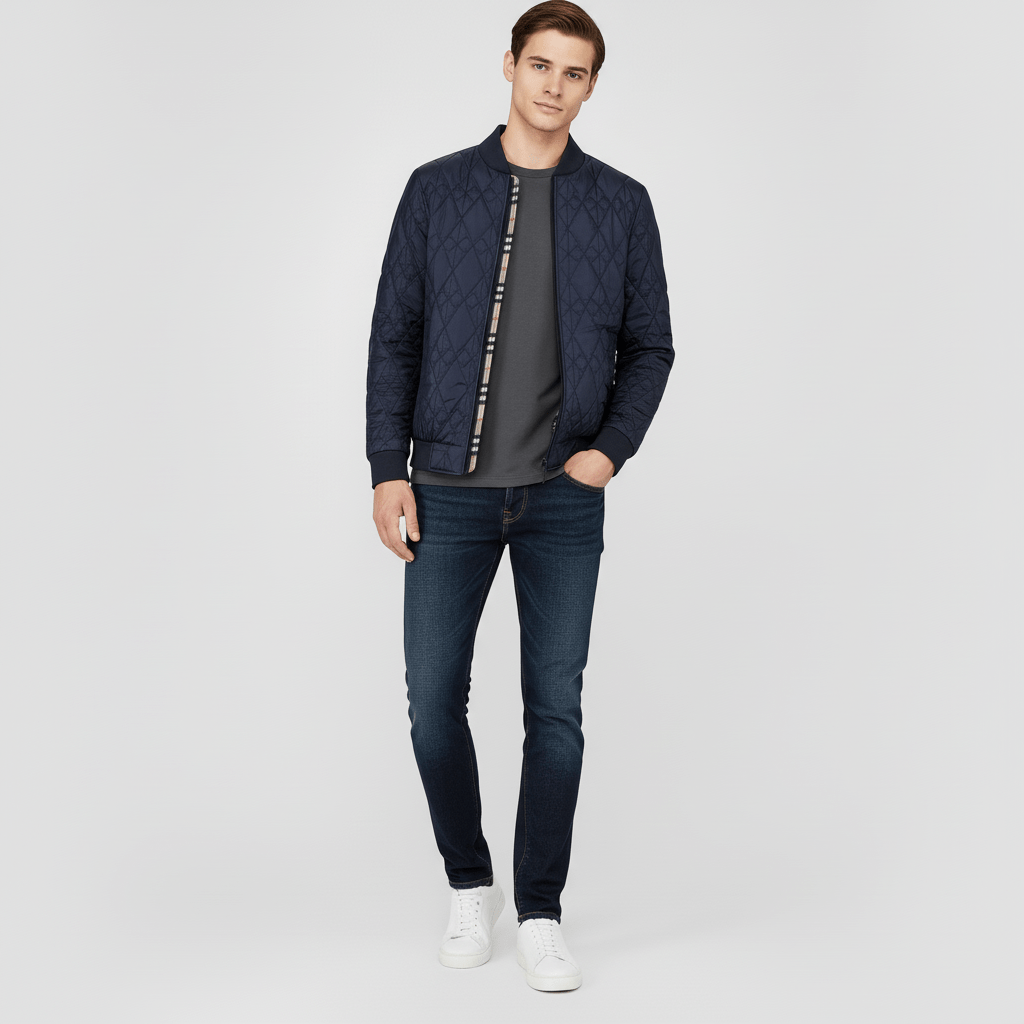 Sorvane Men's Urban Quilted Winter Jacket